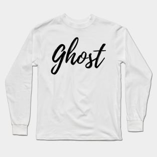 Ghost - Minimal and Simple Long Sleeve T-Shirt